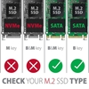 Изображение RSS-M2SD Wewnętrzna obudowa 2.5" z interfejsem SATA do dysków SSD M.2 SATA, srebrny