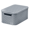 Picture of Kaste ar vāku Style Rattan S gaiši pelēka 29x20x14cm