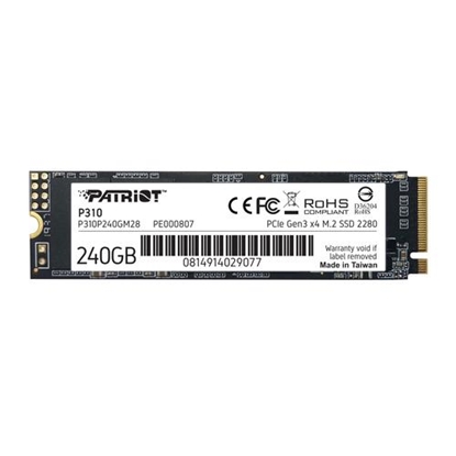 Picture of PATRIOT P310 240GB M2 2280 PCIe SSD NVME