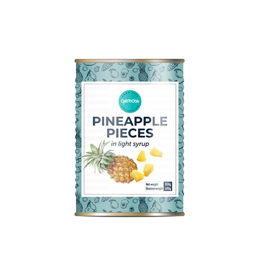 Picture of Ananasu gabaliņi Gemoss sīrupā 490g