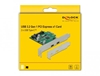 Изображение Delock PCI Express x1 Card to 2 x external SuperSpeed USB (USB 3.2 Gen 1) USB Type-C™ female