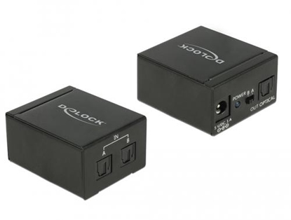 Picture of Delock TOSLINK Switch 2 x TOSLINK in to 1 x TOSLINK out