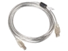 Picture of Kabel USB 2.0 AM-BM 3M Ferryt przezroczysty 