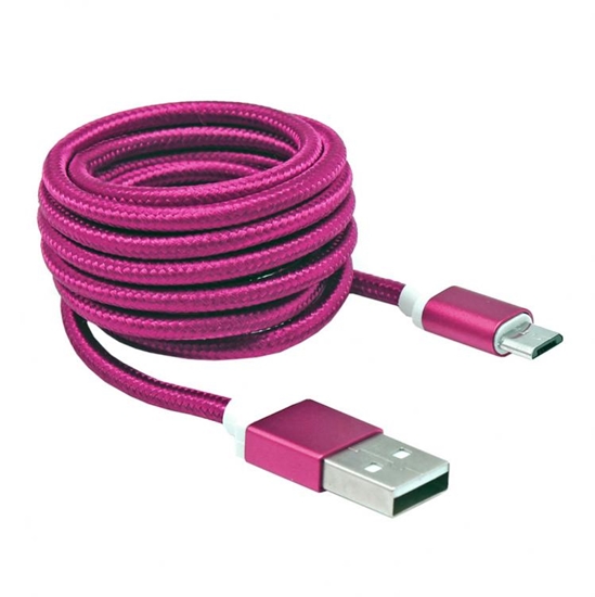 Picture of Sbox USB->Micro USB M/M 1.5m USB-10315P Pitaya Pink