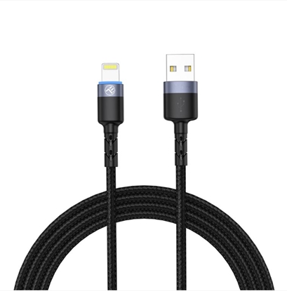 Изображение Tellur Data Cable USB to Lightning with LED Light 2m Black