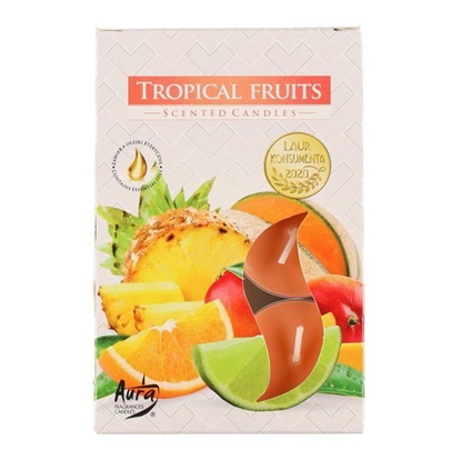Изображение Tējas sveces 6gab tropical fruits 3-4h