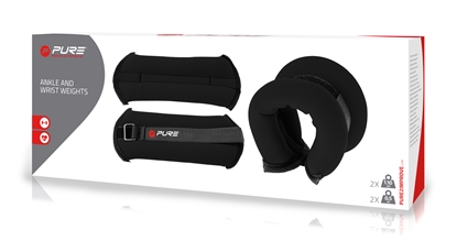 Picture of Pure2Improve | Ankle and Wrist Weights, 2x0,5 kg | 1.014 kg | Black