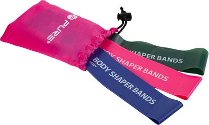 Изображение Pure2Improve | Body Shaper Bands, Set of 3 | Green, Pink and Purple