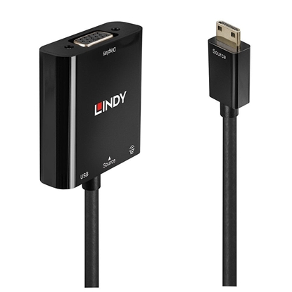Изображение Lindy Mini HDMI C to VGA & Audio Converter