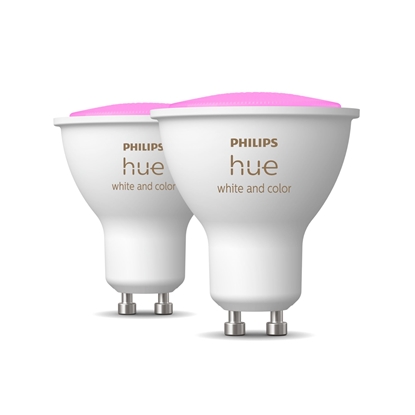Attēls no Philips Hue White and colour ambience GU10 – smart spotlight – (2-pack)