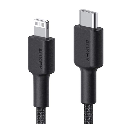 Picture of CB-CL03 kabel Lightning - USB-C 2m MFi Apple USB-PD nylonowy oplot czarny