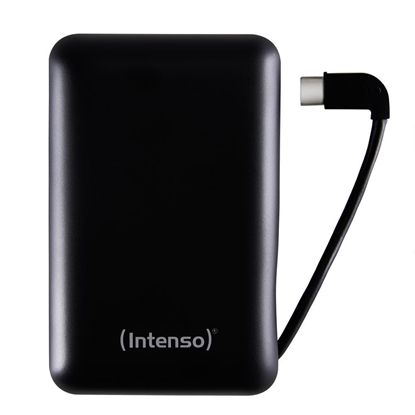 Attēls no Intenso Powerbank XC10000 black USB-A+USB-C m. Cabel  10000 maH