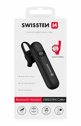 Attēls no Swissten Caller Bluetooth HandsFree Headset with MultiPoint / CVC Noise Reduction