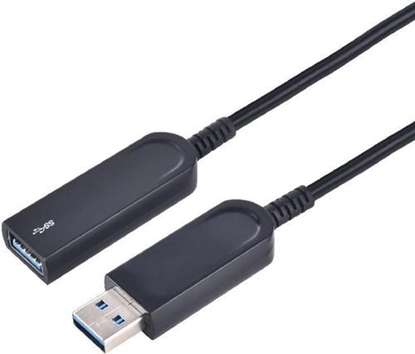 Attēls no Kabel USB MicroConnect USB-A - USB-A 15 m Czarny (USB3.0AAF15AOP)