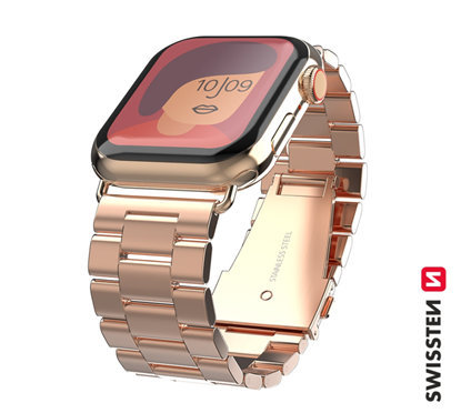 Picture of Swissten Metal Strap for Apple Watch 1/2/3/4/5/6/SE / 38 mm / 40 mm / Gold