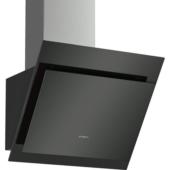 Picture of Bosch Serie 4 DWK67CM60 cooker hood Wall-mounted Black 660 m³/h