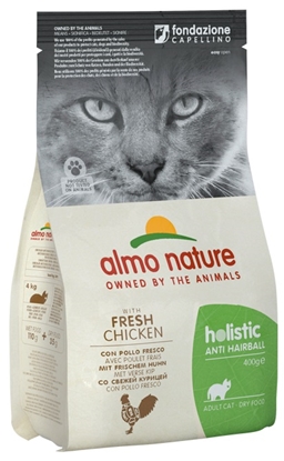 Picture of ALMO NATURE Adult Anti-hairball with chicken - Dry Cat Food - 400 g