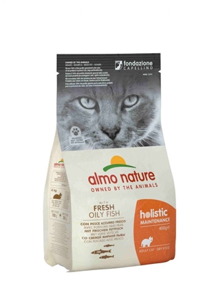 Picture of ALMO NATURE Holistic Adult with oily fish - Dry Cat Food - 400 g