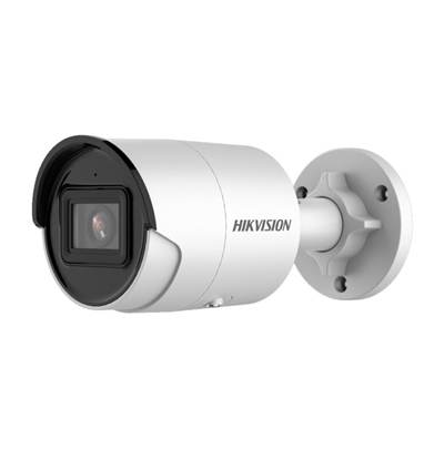 Attēls no Hikvision | IP Bullet Camera | DS-2CD2043G2-I F2.8 | Bullet | 4 MP | 2.8mm | Power over Ethernet (PoE) | IP67 | H.264/ H.264+/ H.265/ H.265+/ MJPEG | Built-in Micro SD, up to 256 GB | White