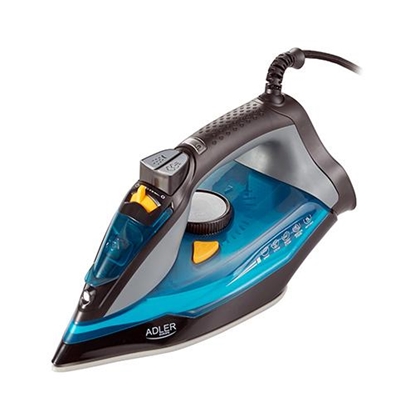 Picture of Adler Iron AD 5032 Blue/Grey, 3000 W, Steam Iron, Continuous steam 45 g/min, Steam boost performance 80 g/min, Water tank capacity 350 ml