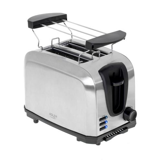Picture of Adler | Toaster | AD 3222 | Power 700 W | Number of slots 2 | Housing material Stainless steel | Silver