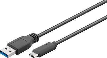 Attēls no Kabel USB MicroConnect USB-A - USB-C 3 m Czarny (USB3.1CA3)