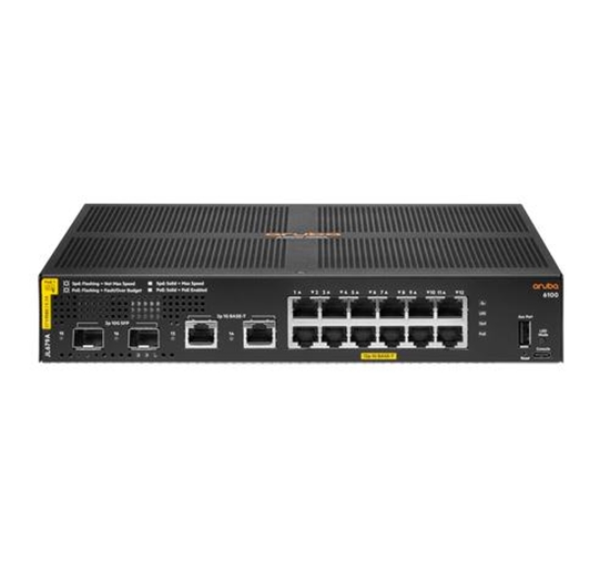 Picture of HPE Aruba 6100 12G CL4 PoE 2G/2SFP+ Swch