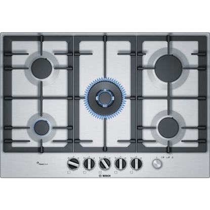 Изображение Bosch Serie 6 PCQ7A5M90 hob Stainless steel Built-in Gas 5 zone(s)