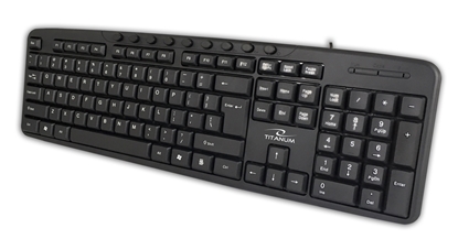 Picture of Titanum TK111 USB multimedia keyboard Black