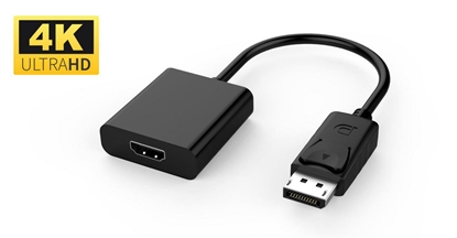 Изображение Adapter AV MicroConnect DisplayPort - HDMI czarny (DPHDMI3)