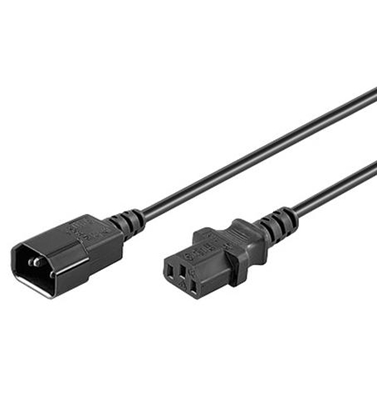 Изображение Kabel zasilający Goobay Kabel przedłużający IEC C14 - IEC C13 3m (95287)