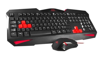 Attēls no Mars Gaming MCP1 keyboard Mouse included Black
