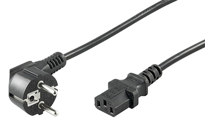 Изображение Kabel zasilający MicroConnect Power Cord 1m Black IEC320