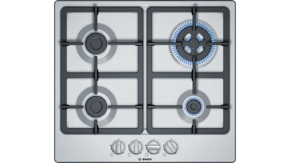 Picture of Bosch Serie 4 PGH6B5B90 hob Stainless steel Built-in Gas 4 zone(s)