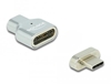 Изображение Delock Thunderbolt™ 3 / USB Type-C™ (DP Alt Mode) 8K 30 Hz Magnetic Adapter male to female
