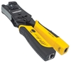 Picture of Intellinet Universal Modular Plug Crimping Tool and Cable Tester, 2-in-1 Crimper and Cable Tester: Cuts, Strips, Terminates and Tests, RJ45/RJ11/RJ12/RJ22