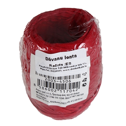 Picture of Dāvanu lenta 10mmx10m  Natur Raffia mix color6ass