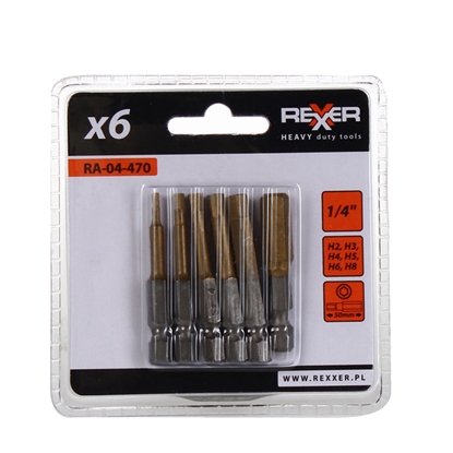 Picture of Uzgaļu kompl. 6gab. 50mm 1/4''