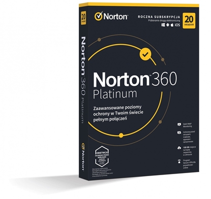 Picture of *Norton360 PLATINUM100GB PL 1U 20Dvc 1Y  21427517 