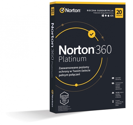 Picture of *Norton360 PLATINUM100GB PL 1U 20Dvc 1Y  21427517 