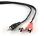 Picture of Cablexpert 2.5m, 3.5mm/2xRCA, M/M 2.5 ", Black, Red, White