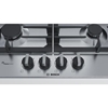 Изображение Bosch Serie 6 PCP6A5B90 hob Black, Stainless steel Built-in Gas 4 zone(s)