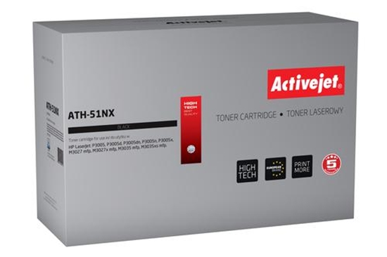 Picture of Activejet ATH-51NX toner (replacement for HP 51X Q7551X; Supreme; 13500 pages; black)