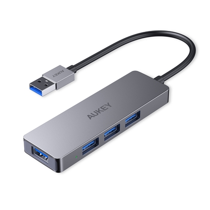 Picture of AUKEY CB-H36 Aluminium HUB USB-A | Ultra Slim | 4in1 | 4xUSB 3.0 | 5Gbps