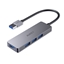 Attēls no AUKEY CB-H36 Aluminium HUB USB-A | Ultra Slim | 4in1 | 4xUSB 3.0 | 5Gbps