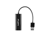 Picture of Lanberg USB-A RJ-45 interface / gender Adapter Black 