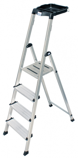 Picture of Krause Secury Folding ladder silver