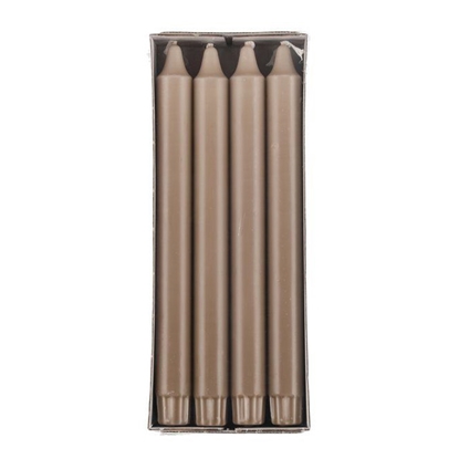 Picture of Galda svece brūna 24cm 8gab. Bez palmu eļļas 8h