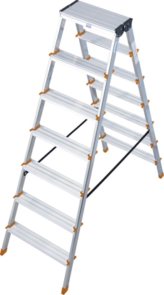 Pilt Krause Dopplo double-sided step ladder silver