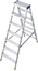 Attēls no Krause Dopplo double-sided step ladder silver